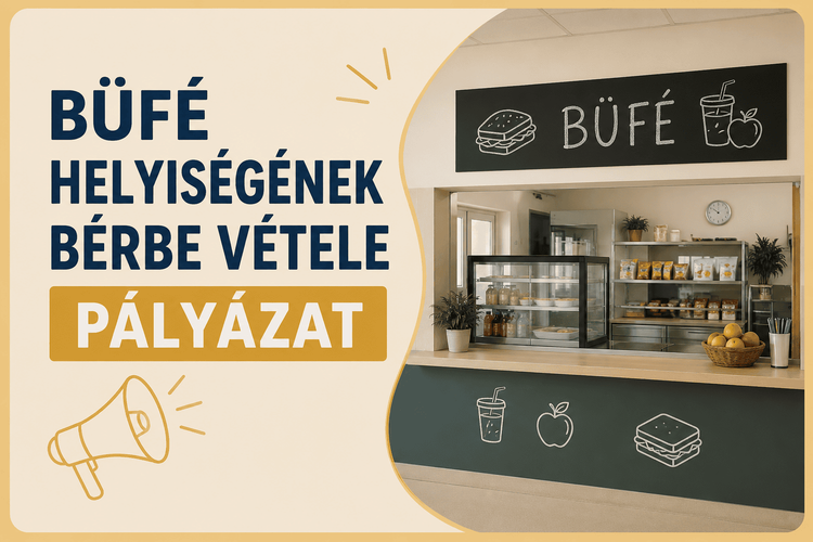 Pályázati felhívás büfé helyiségének bérbe vételére