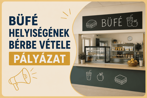 Pályázati felhívás büfé helyiségének bérbe vételére